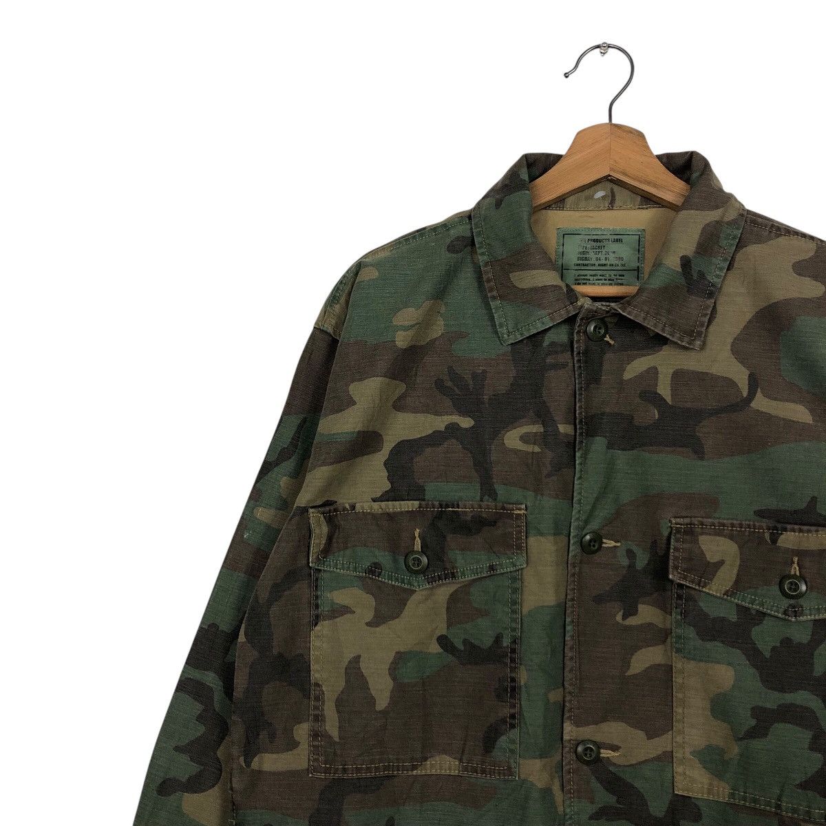 Japanese Brand 📌Vintage Chore Jacket Camouflage Back Number Issey Miyake Size US L / EU 52-54 / 3 - 8 Thumbnail