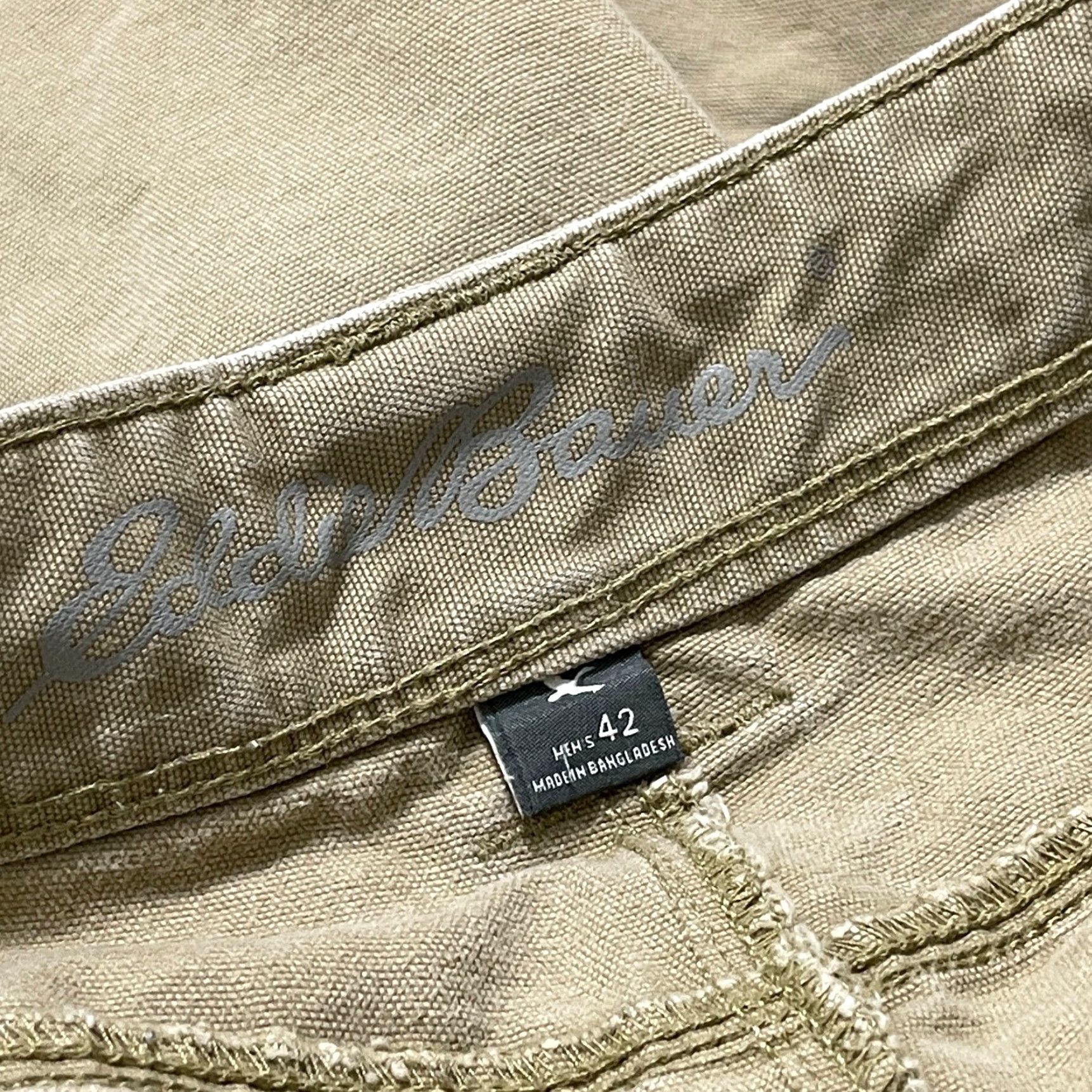 Eddie Bauer VINTAGE Eddie Bauer Cargo Shorts Mens 42 Tan Heavyweight 100% Cotton Utility Y2K Cargo Mens 42 Tan Cotton Shorts Size US 41 - 3 Thumbnail