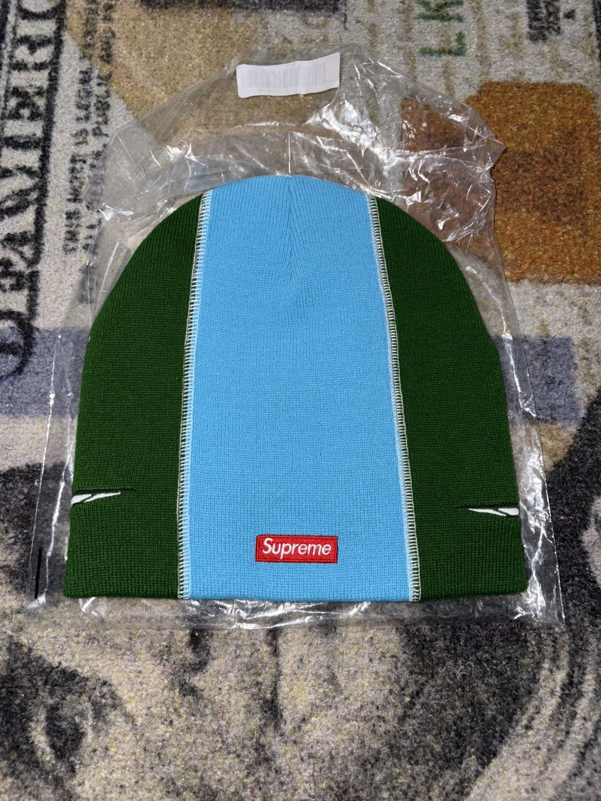 Supreme Supreme Racing Panel Beanie Size ONE SIZE - 2 Thumbnail
