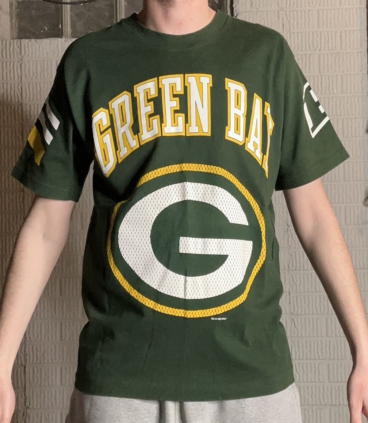 Logo 7 Vintage 90s Green Bay Packers Made In USA Graphic T Shirt Size US L / EU 52-54 / 3 - 1 Thumbnail