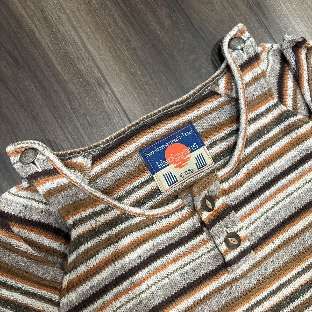 Blackmeans Blackmeans striped knit bondage shirt Size US L / EU 52-54 / 3 - 4 Thumbnail