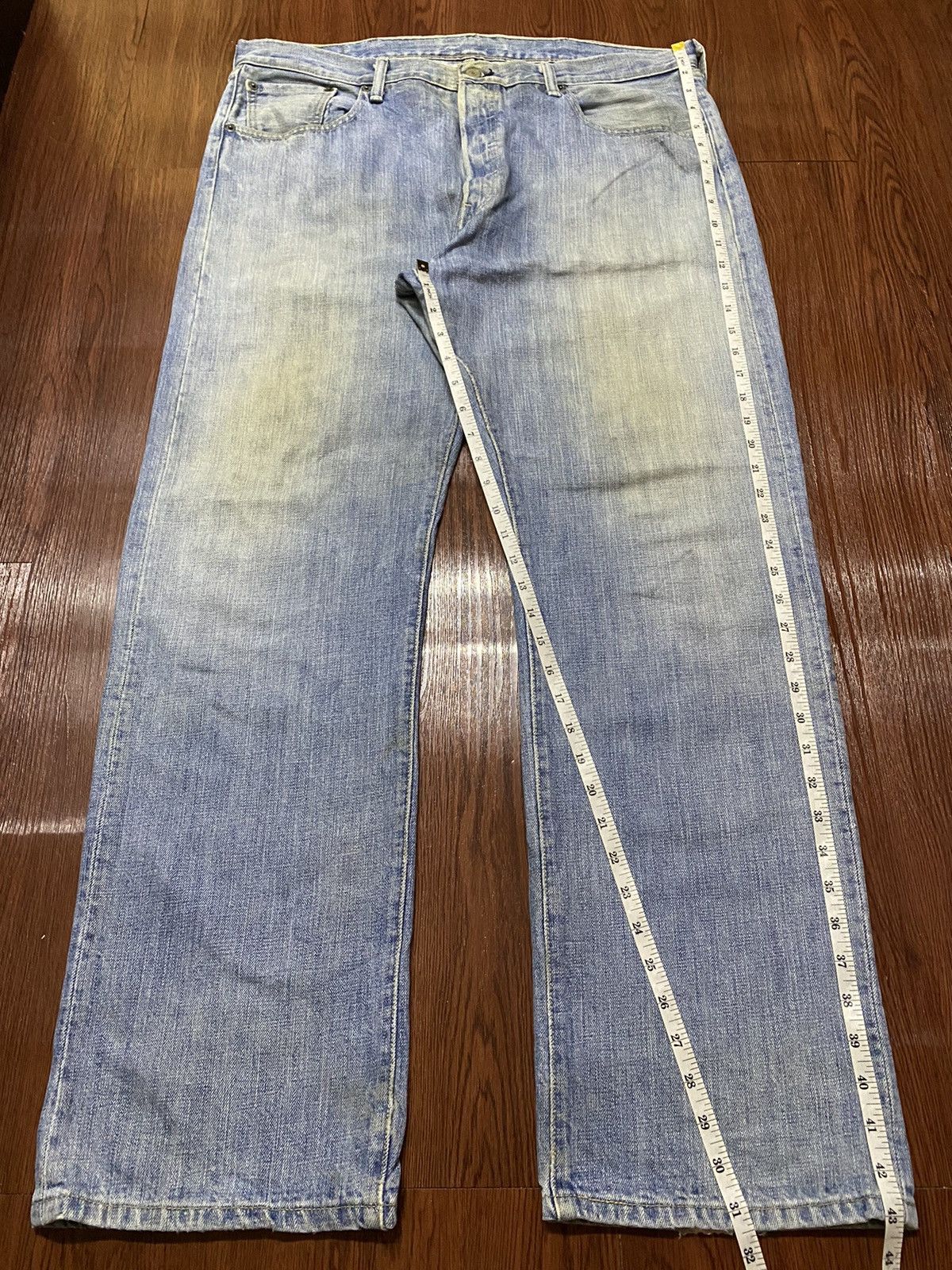 Levi's Vintage Levis501 Blue Faded Wash Baggy Style Jeans Size US 38 / EU 54 - 18 Thumbnail