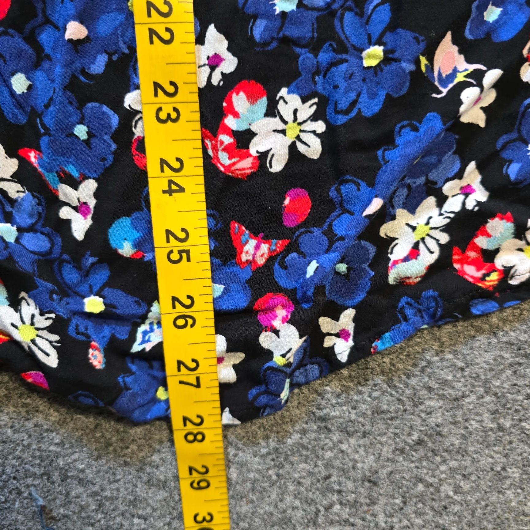 Talbots Talbots Blouse Womens 2X Blue Floral Popover Lightweight 3/4 Sleeve Casual Career Dressy All Seasons Womens Size XXL / US 16-18 / IT 52-54 - 6 Thumbnail