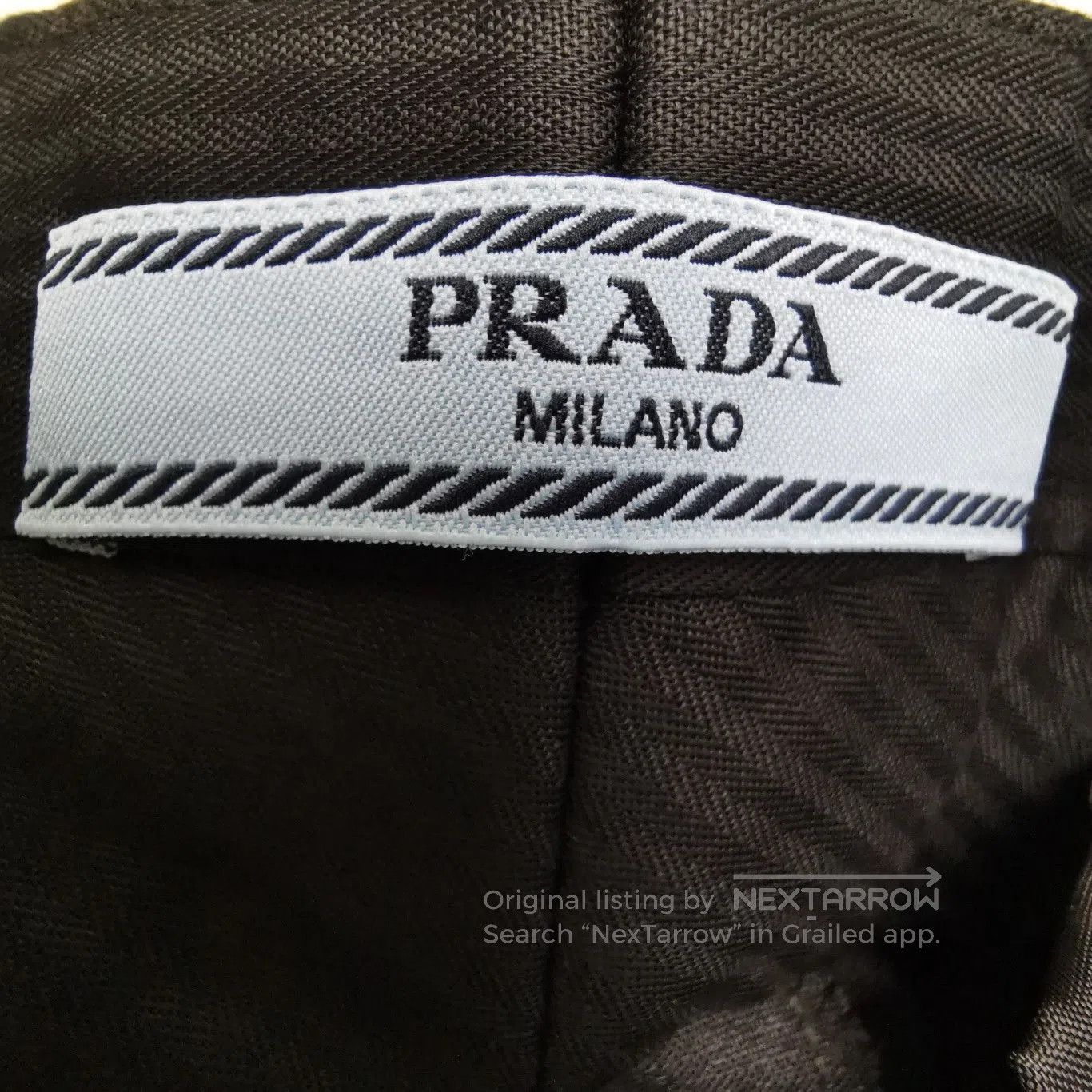 Prada Prada Black Wool Wide. Size 37" - 4 Thumbnail