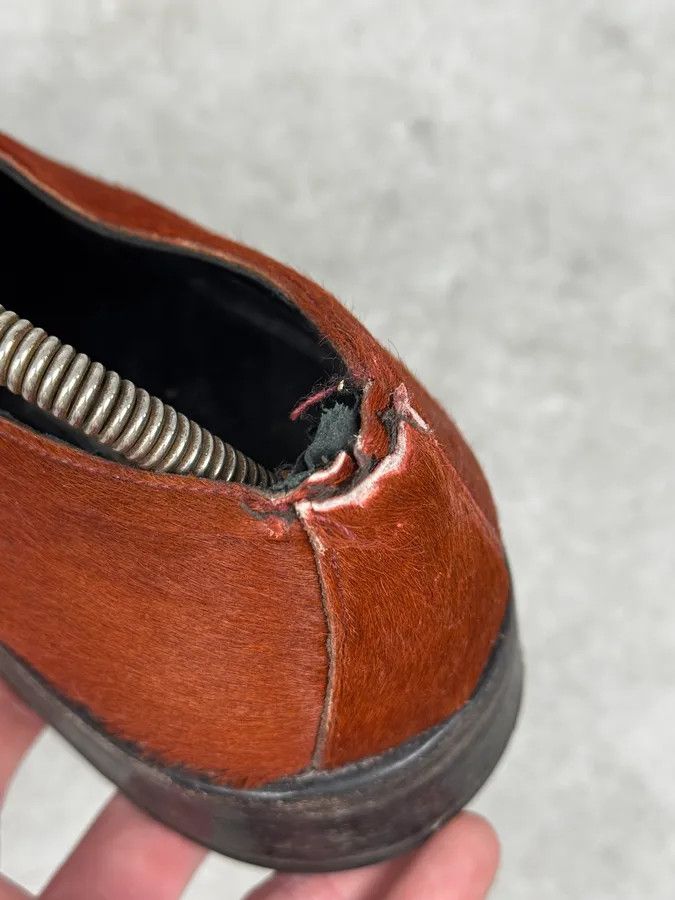 Ann Demeulemeester Ann Demeulemeester Red Pony Hair Leather Boots Size US 11 / EU 44 - 5 Thumbnail
