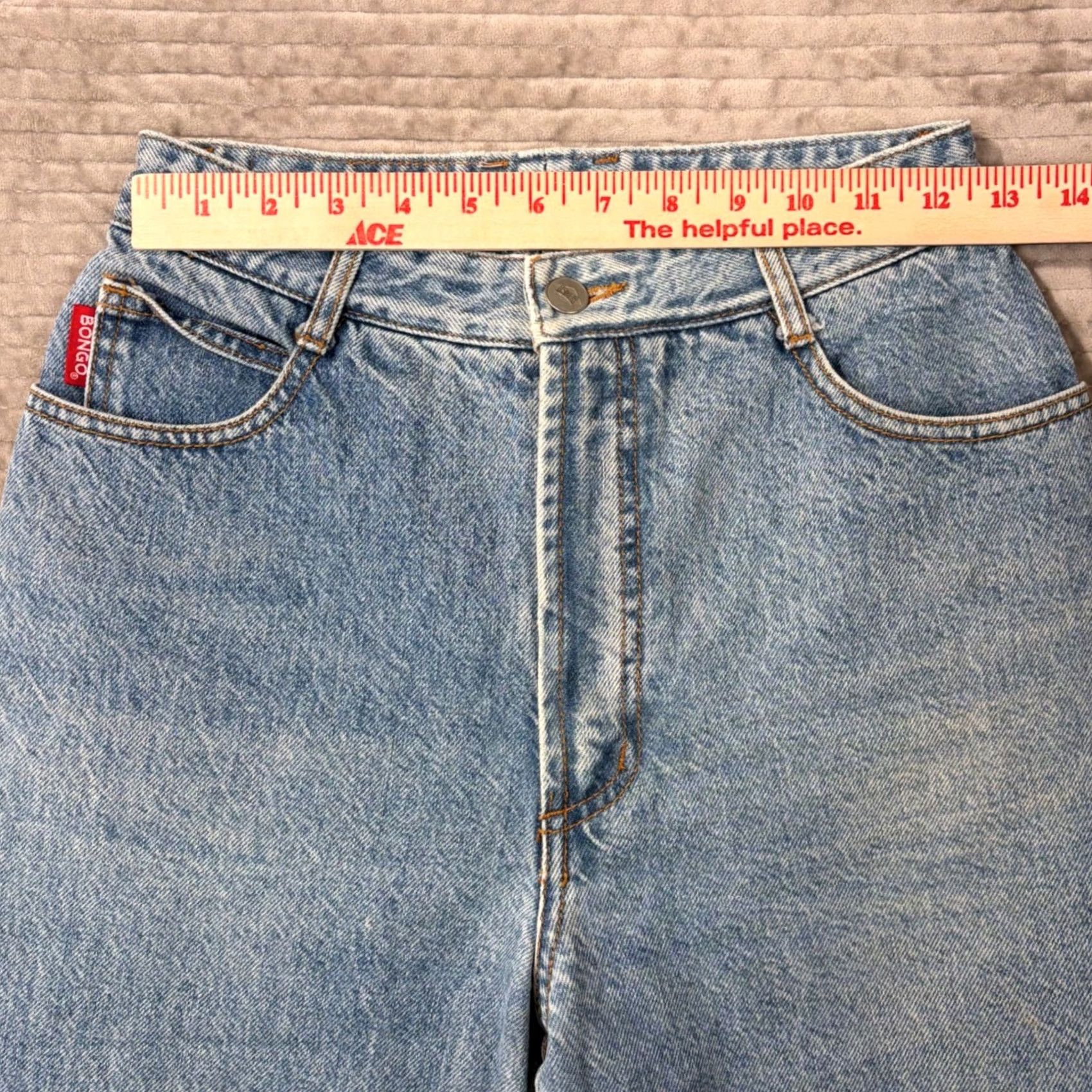 Vintage VINTAGE Bongo Jeans Womens Jeans High Rise Light Wash 28 in 30 in Inseam Made USA Womens Mens? Size 28" / US 6 / IT 42 - 5 Thumbnail