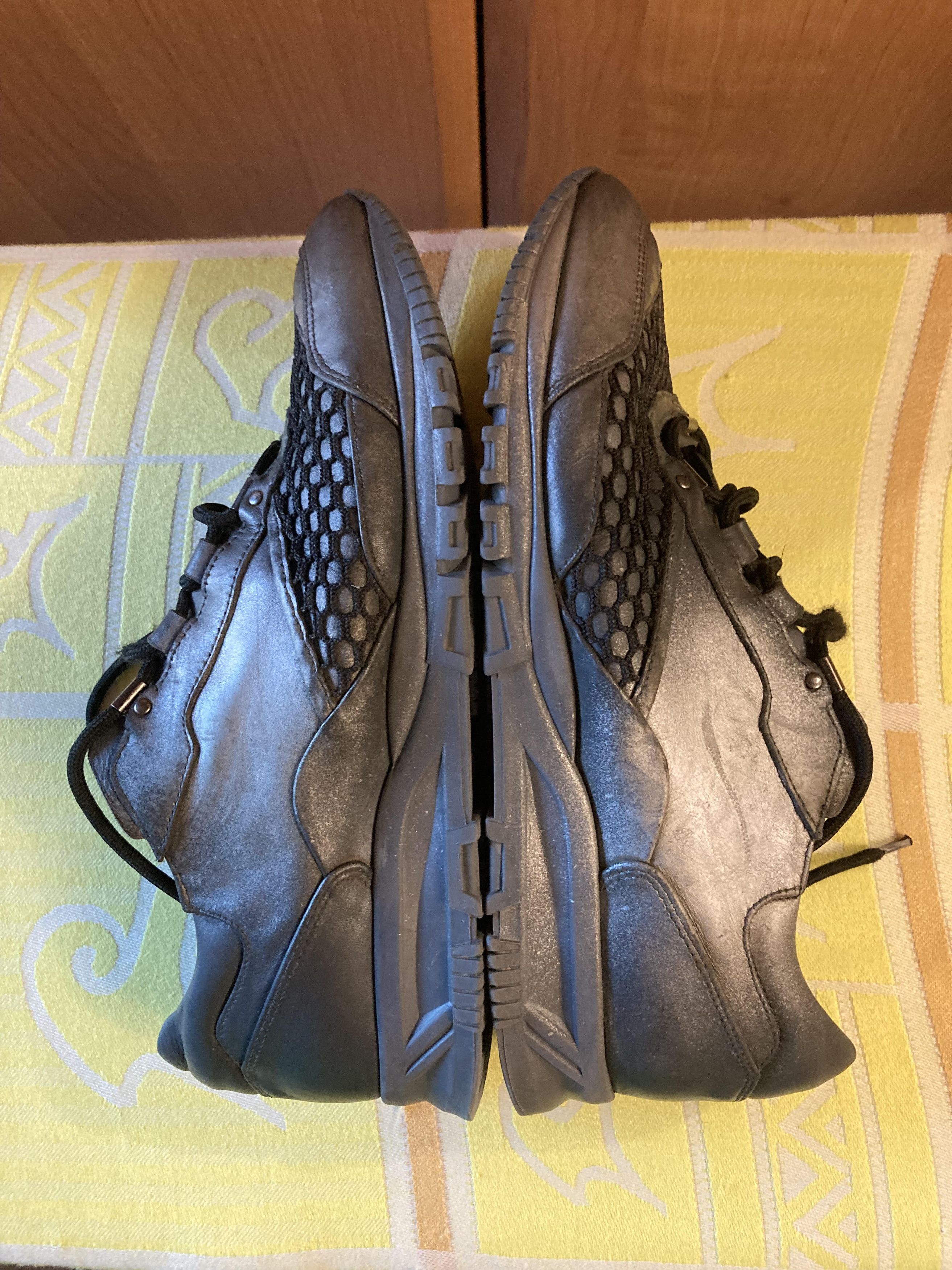 Lanvin Vintage 2000s LANVIN Metallic Grey trainers sneakers Size US 9 / EU 42 - 5 Thumbnail