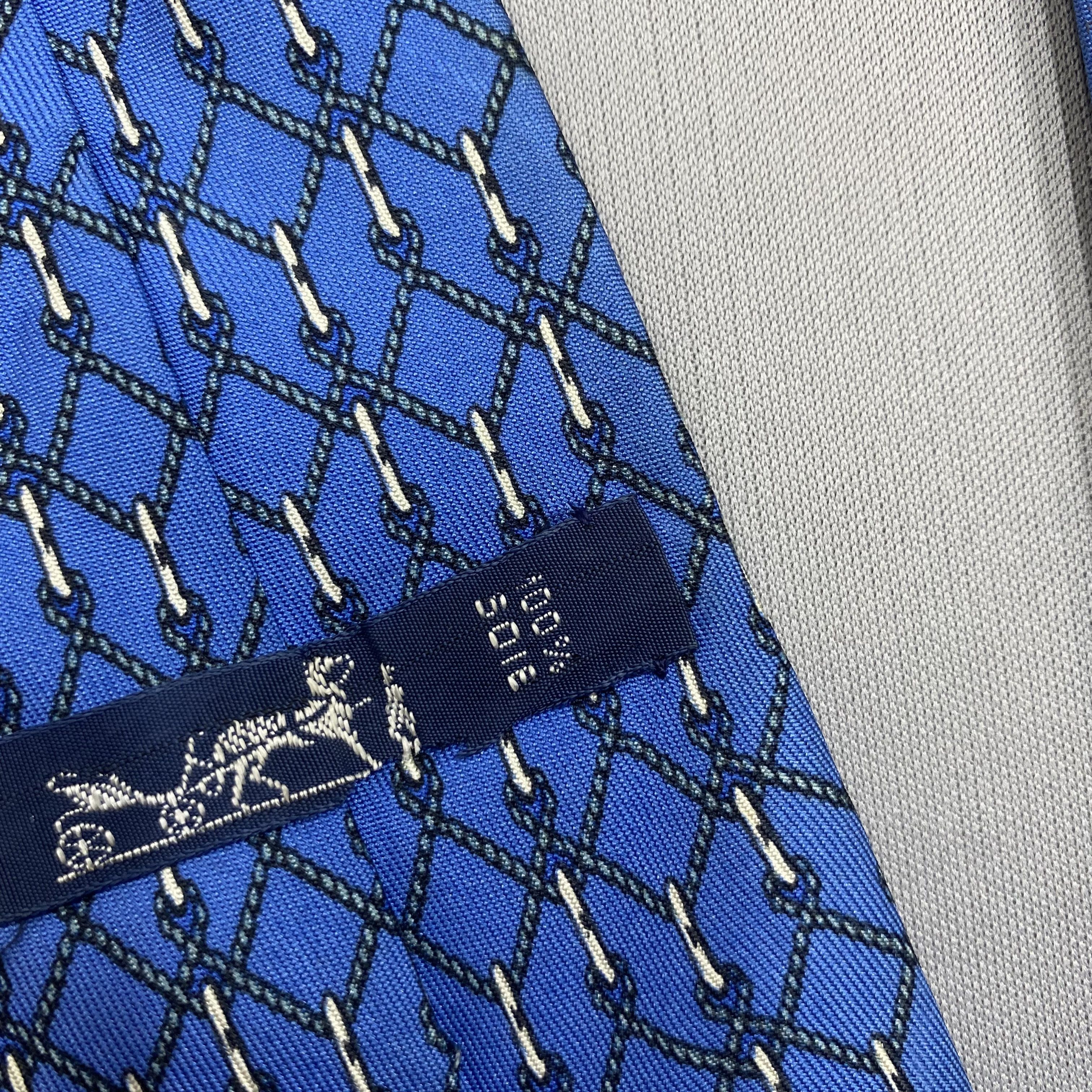 Hermes Vintage Hermes SILK Necktie Cravate Pure Silk Size ONE SIZE - 8 Thumbnail