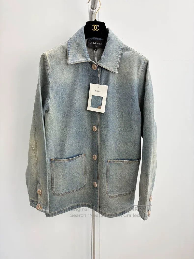 Chanel Coated denim jacket