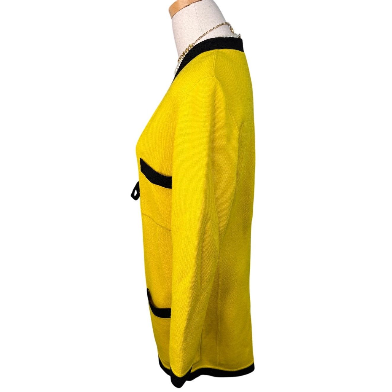 Emanuel Ungaro × Vintage Emanuel Ungaro vintage cardigan clueless yellow black size M Size M / US 6-8 / IT 42-44 - 4 Thumbnail