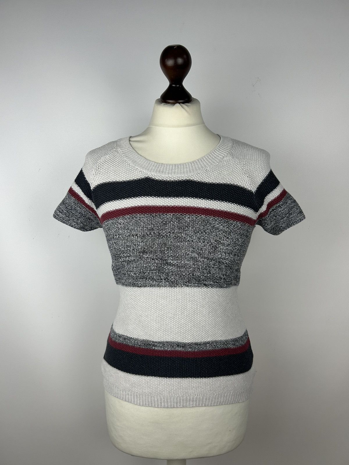 Vintage Brora Knit Cotton T-Shirt Short Sleeve Size 8-10 Women’s Size S / US 4 / IT 40 - 1 Thumbnail