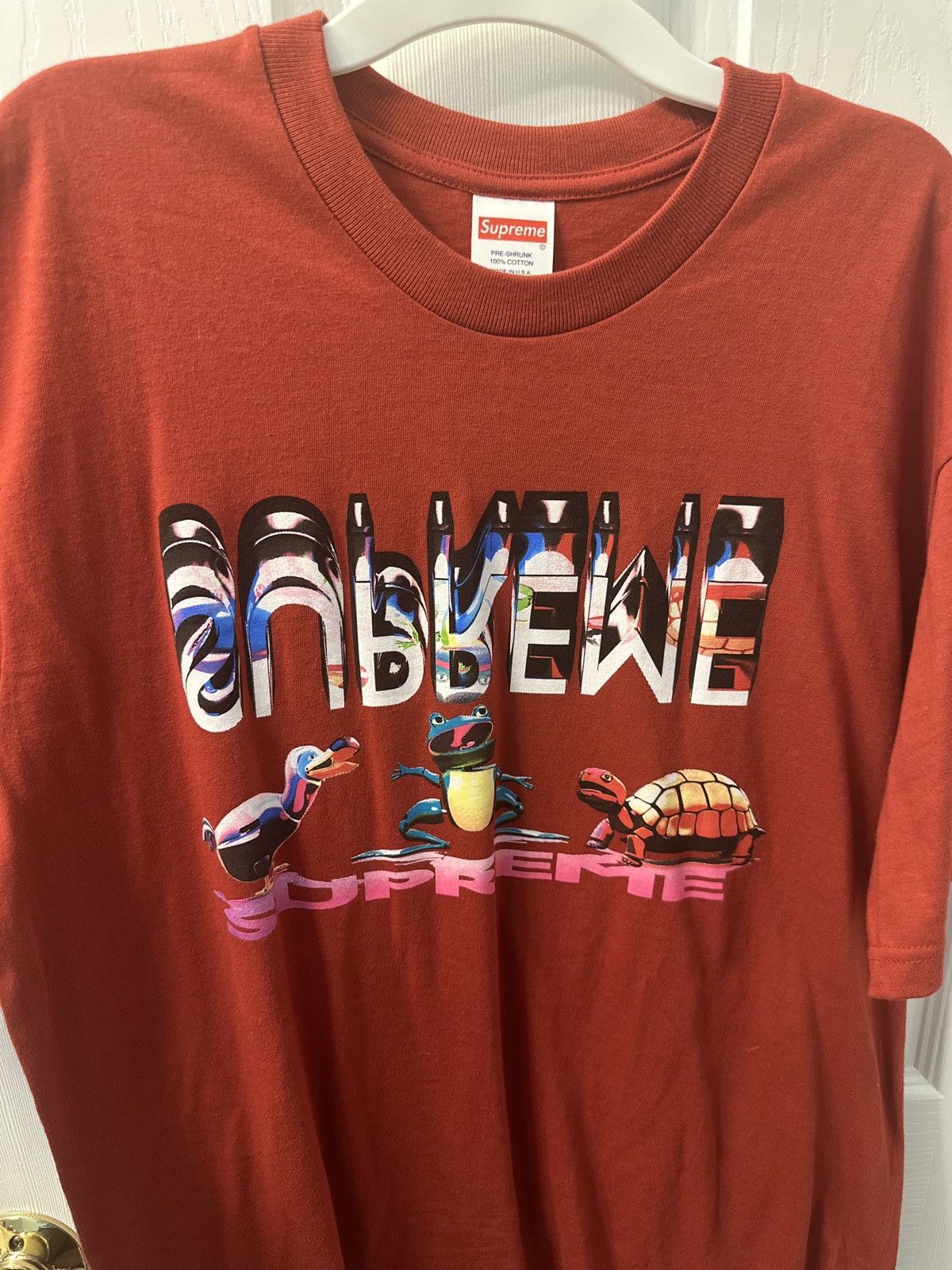 Supreme Supreme Red Friends Tee Size US M / EU 48-50 / 2 - 1 Thumbnail