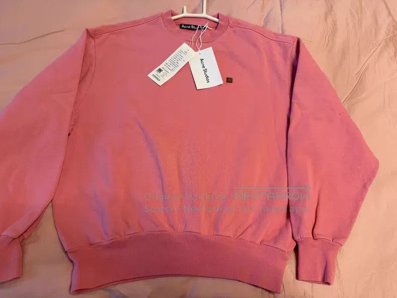 Acne Studios Acne Studios Pink Sweatshirt, Small Logo on Chest, Loose F Size XXS / US 00 / IT 34 - 6 Thumbnail