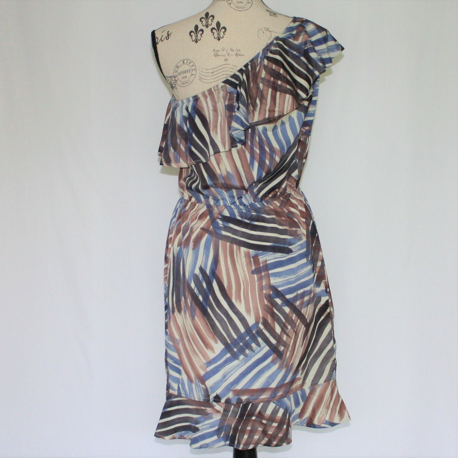 Banana Republic One Shoulder Ruffle Flounce Dress in size US 10 NWOT $99 Size L / US 10 / IT 46 - 11 Thumbnail