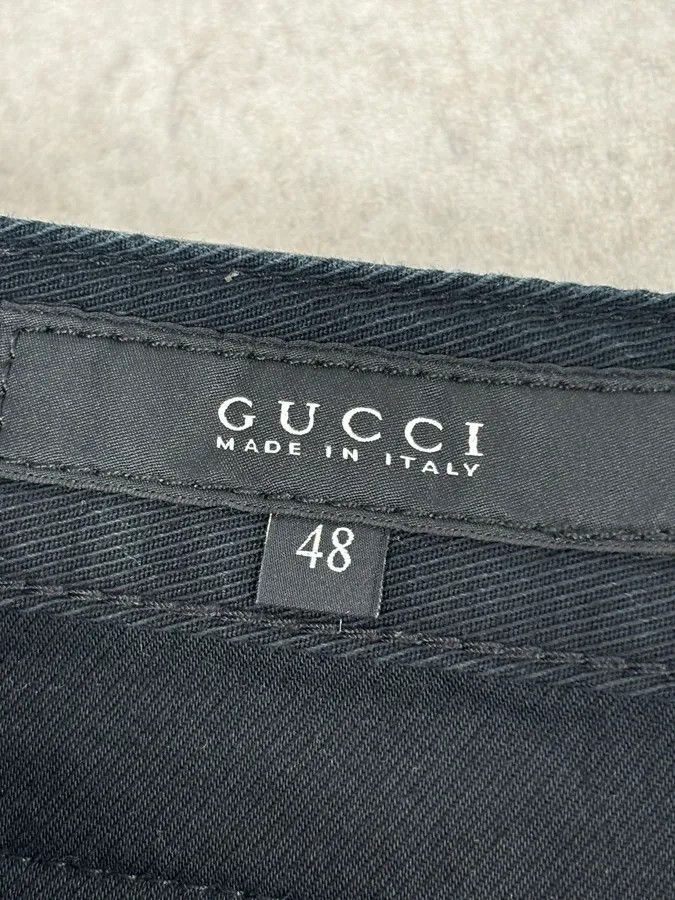 Gucci 2010s Gucci Black Denim Jeans Size US 32 / EU 48 - 11 Thumbnail