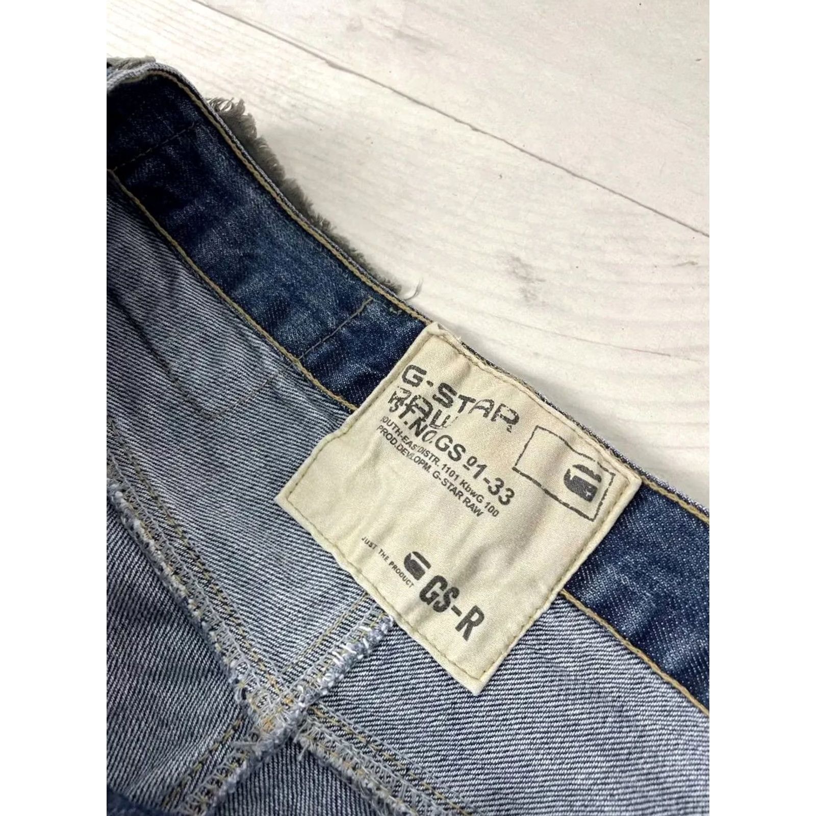 G-Star G-Star Raw Denim Jeans Mens 5-Pocket Patchwork Cargo Straight Blue Size 32 32in Inseam 32cm 41cm 83cm 90s Stars Vintage No N/A Size US 32 / EU 48 - 5 Thumbnail