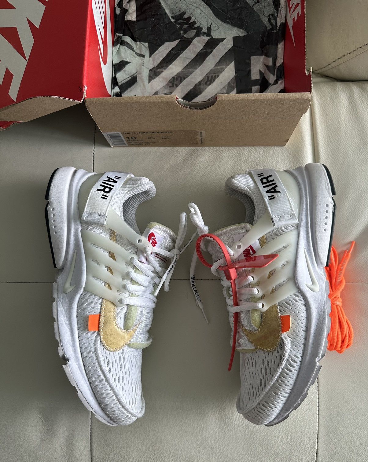 Nike Nike x Off-White Presto The Ten White Size US 10 / EU 43 - 4 Thumbnail