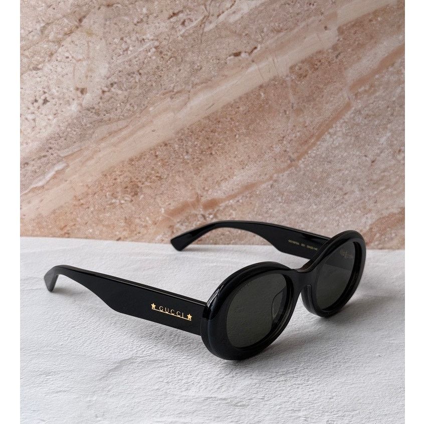 Gucci NEW Gucci GG1662SA Lilac Purple Slim Oval Logo Sunglasses