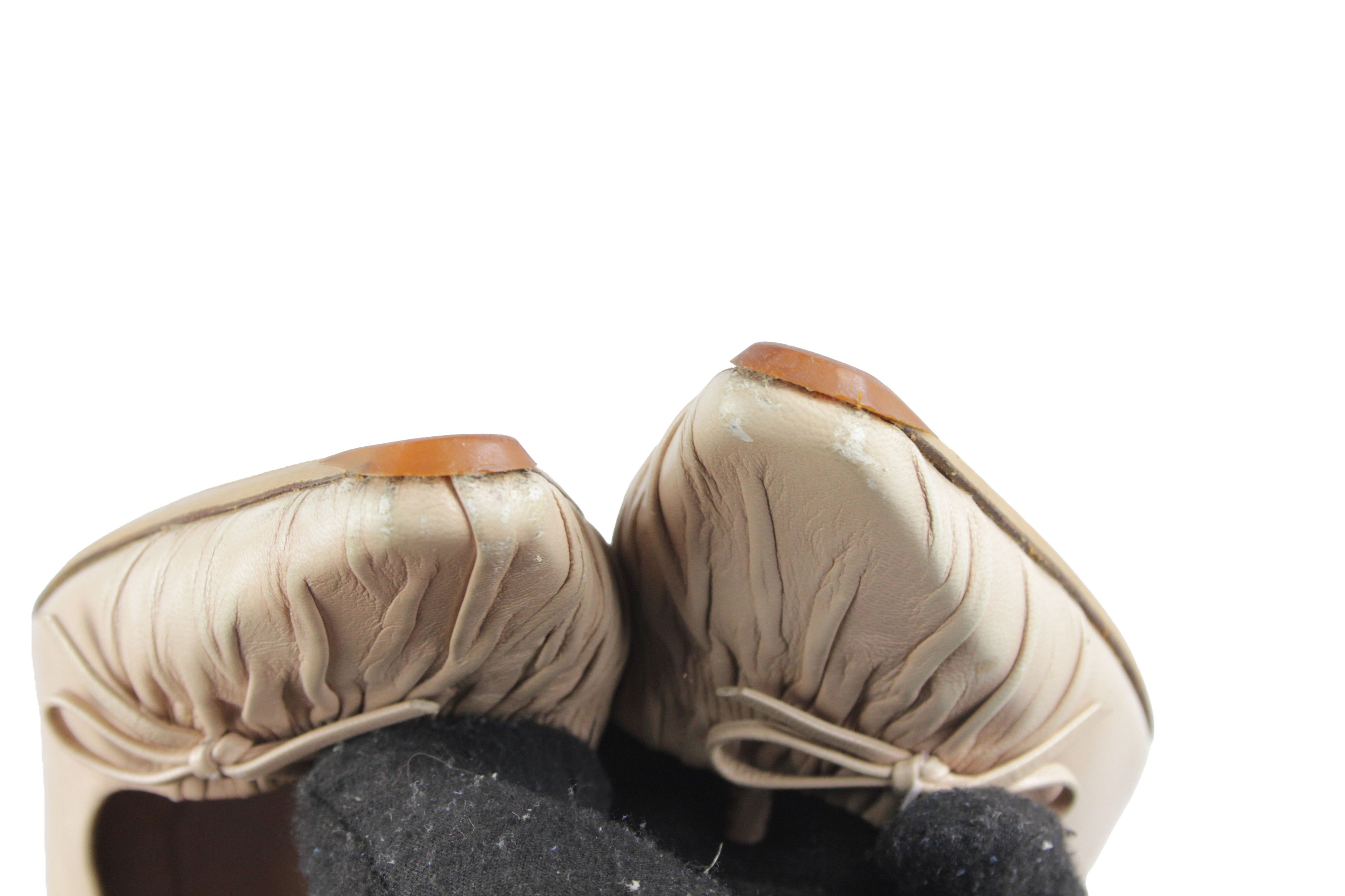 Gucci F/W99 Tom Ford Era Crinkle Bow Pumps Vintage Size US 7 / IT 37 - 6 Thumbnail