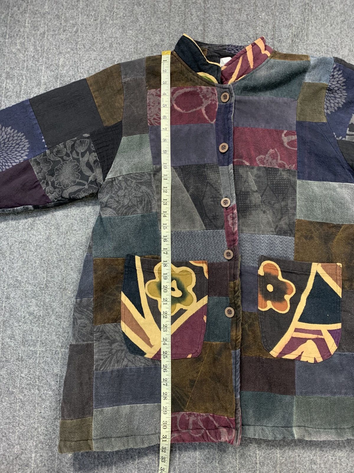 Japanese Brand × Vintage Japanese Brand Floral Full Button Up Jacket Quilted Inner Size US M / EU 48-50 / 2 - 11 Thumbnail