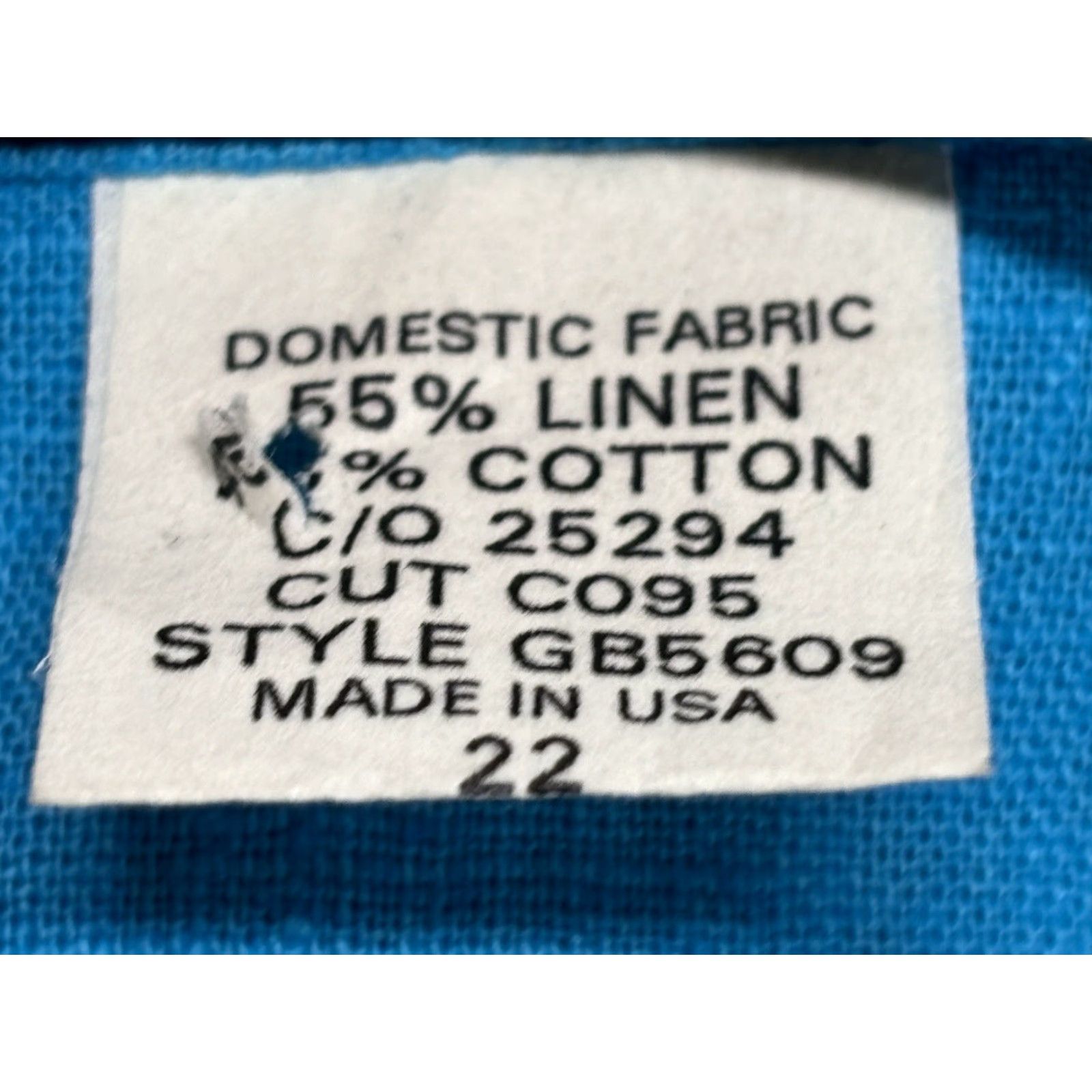 Vintage MELROSE STUDIO Plus Size 2X Linen Blend Button-Up Sleeveless Shirt Blue Artsy Lagenlook Womens Size XXL / US 16-18 / IT 52-54 - 7 Thumbnail