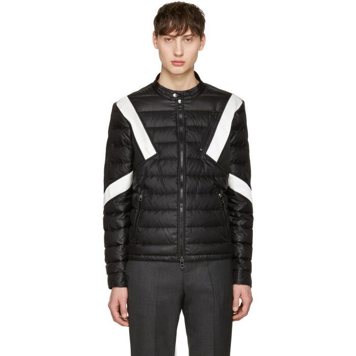Neil Barrett Panelled Quilted Down Bomber Jacket