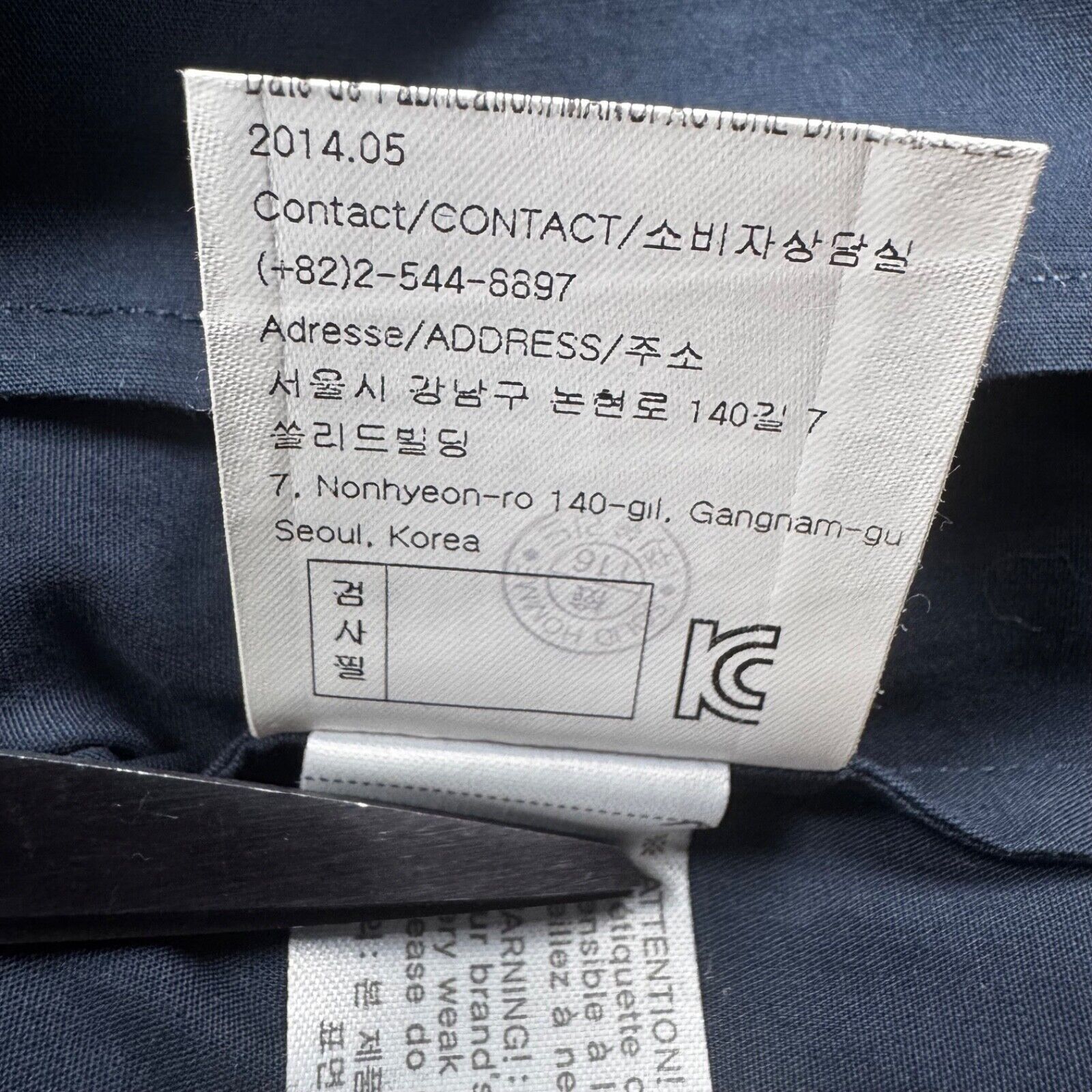 Wooyoungmi Wooyoungmi Paris Navy Shirt w/ Contrast Collar Size 48 Size US M / EU 48-50 / 2 - 15 Thumbnail