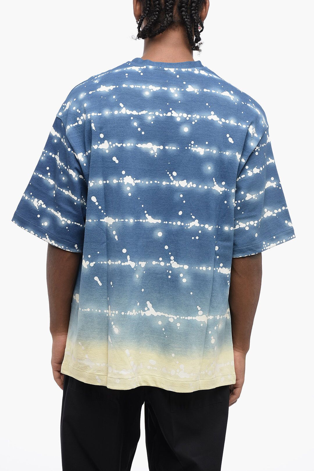 Jil Sander og1mm0625 Crewneck Cotton T-Shirt in Light Blue Size US M / EU 48-50 / 2 - 2 Thumbnail