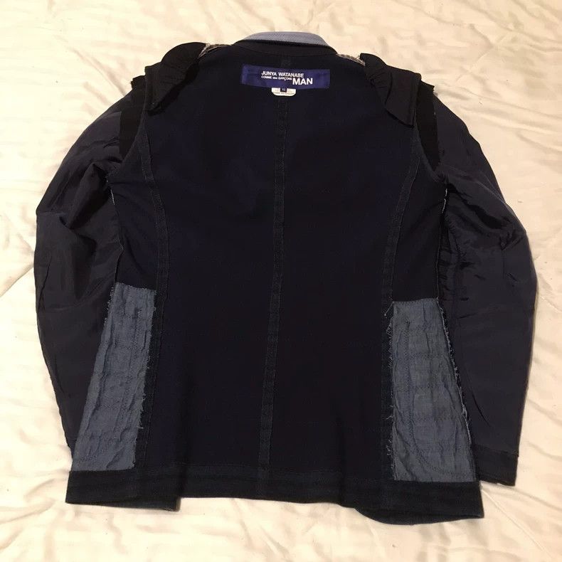 Junya Watanabe Junya Watanabe Striped elbow patch wool jacket Size US XS / EU 42 / 0 - 6 Thumbnail