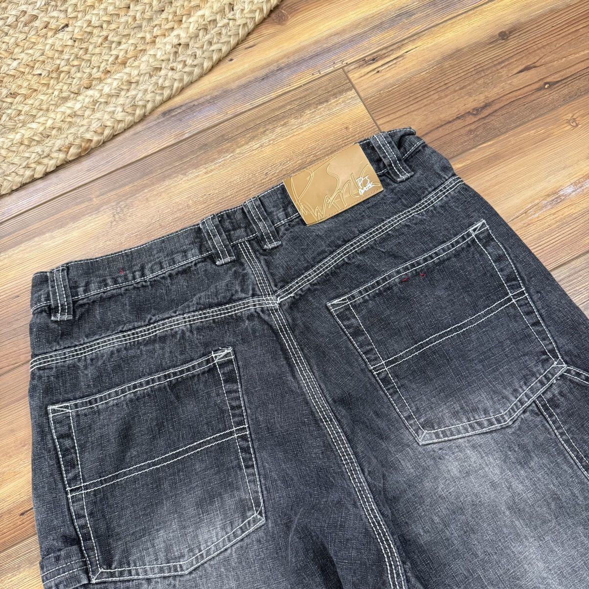 Other Vintage Black Baggy Skate Y2K Denim Jeans Southpole Style Size US 34 / EU 50 - 3 Thumbnail
