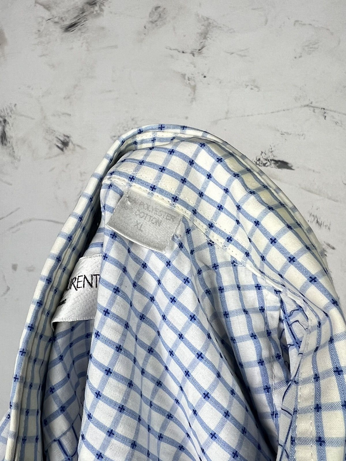 Yves Saint Laurent Yves Saint Laurent Pour Homme Short Sleeve Shirt L - XL Size US XL / EU 56 / 4 - 6 Thumbnail