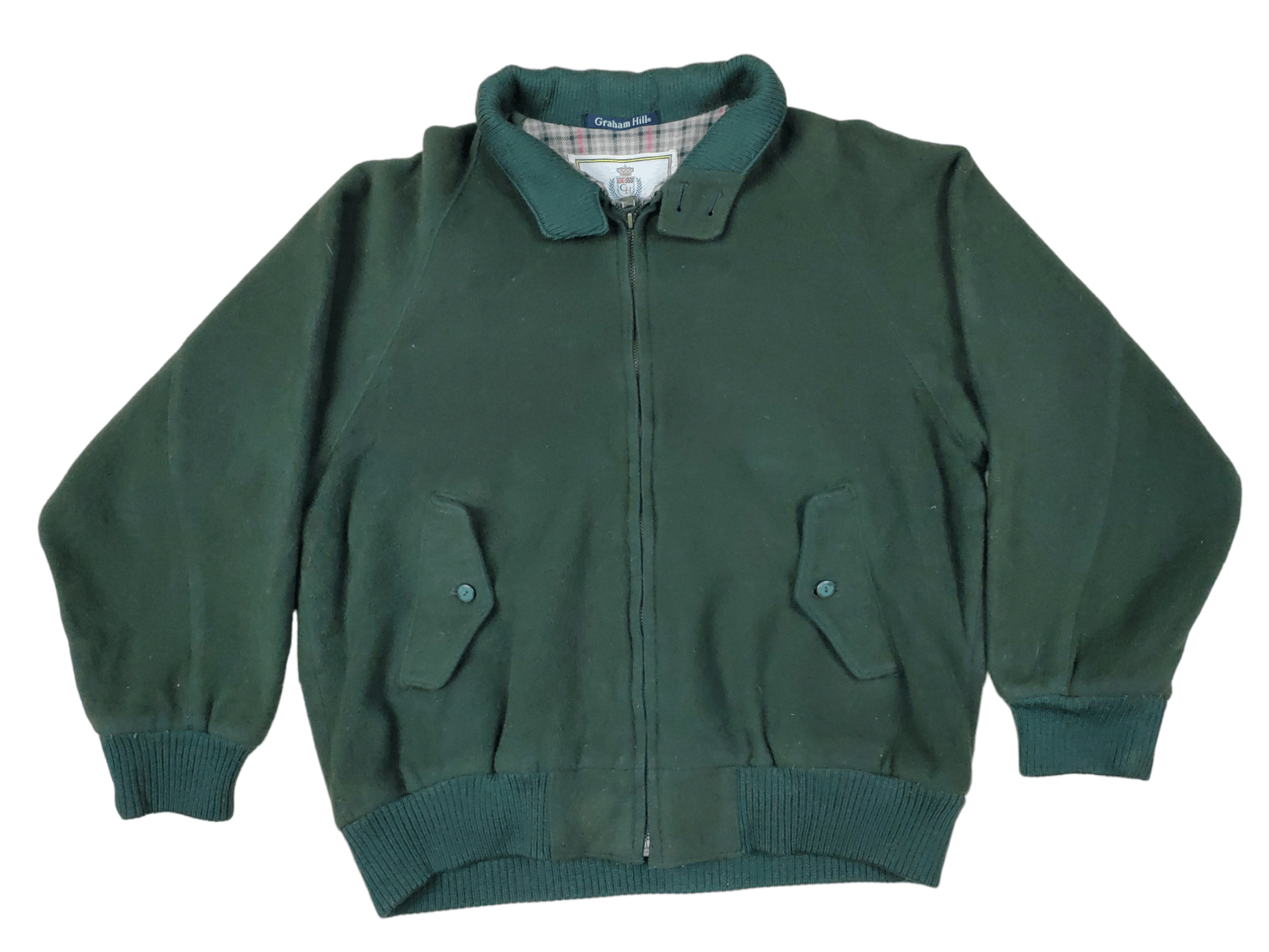 Issey Miyake × Japanese Brand × Vintage Vintage Graham Hill Wool Bomber Jacket Issey Style Size US L / EU 52-54 / 3 - 3 Thumbnail