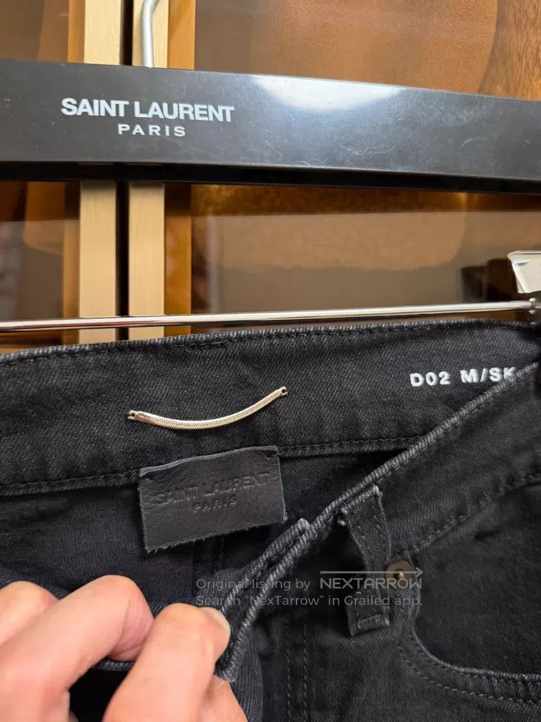 Saint Laurent Paris Saint Laurent Paris Black Denim Jeans i Size US 30 / EU 46 - 3 Thumbnail