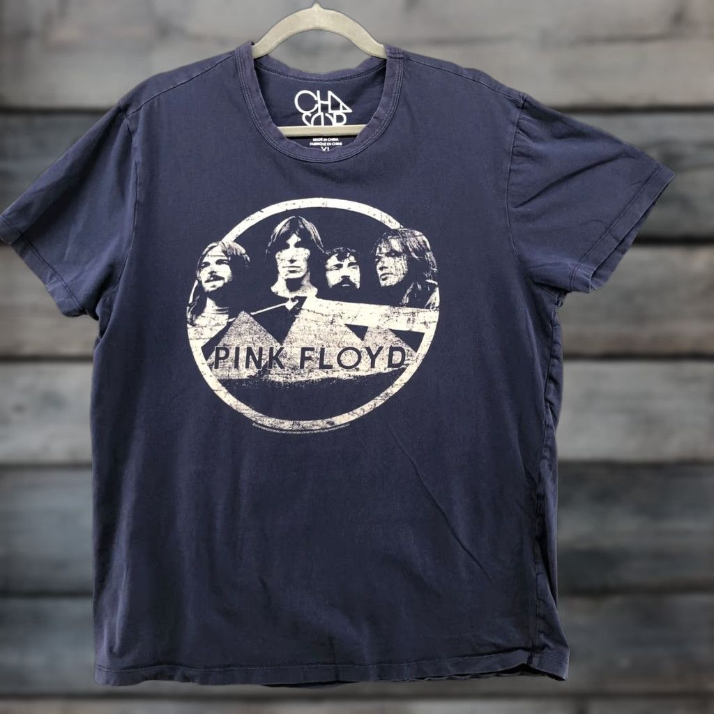 Vintage VINTAGE Chasor Pink Floyd T-Shirt Shirt XL Blue Short Sleeve Unisex Mens Womens Crewneck 90s Concert Band Graphic Cotton Size XL Men's Women’s Size XL / US 12-14 / IT 48-50 - 1 Thumbnail