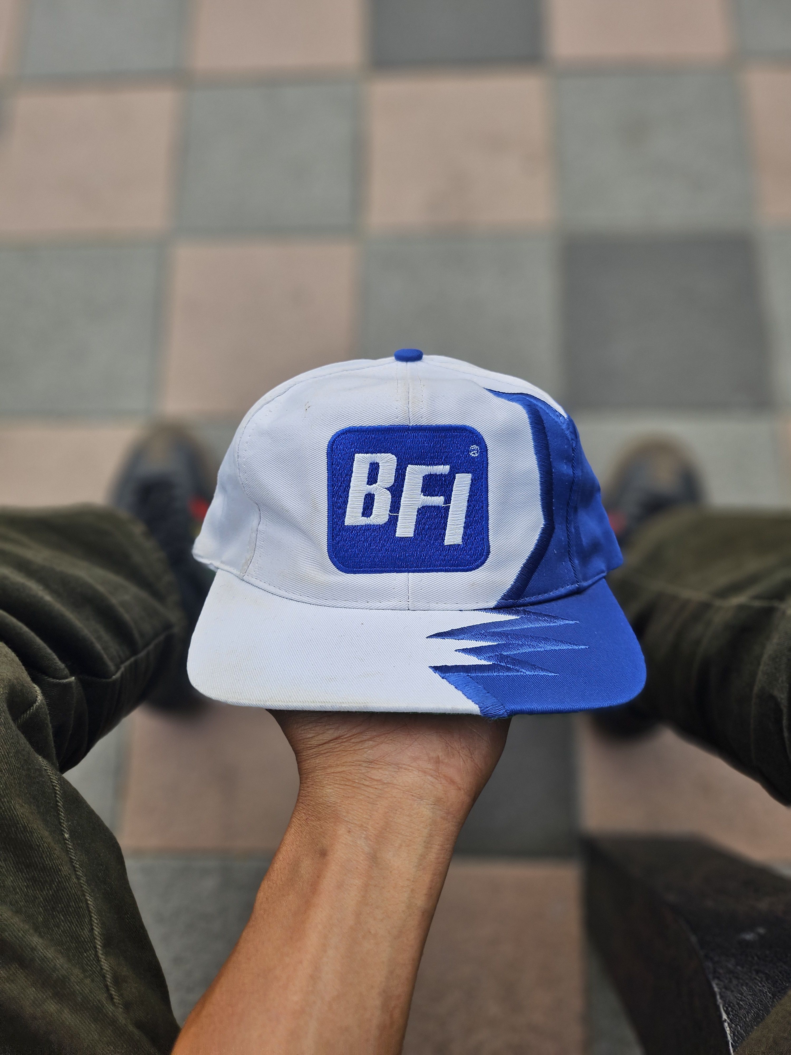 Other Vintage 90s BFI Waste Earthquake Bolt Strapback hat Size ONE SIZE - 2 Thumbnail