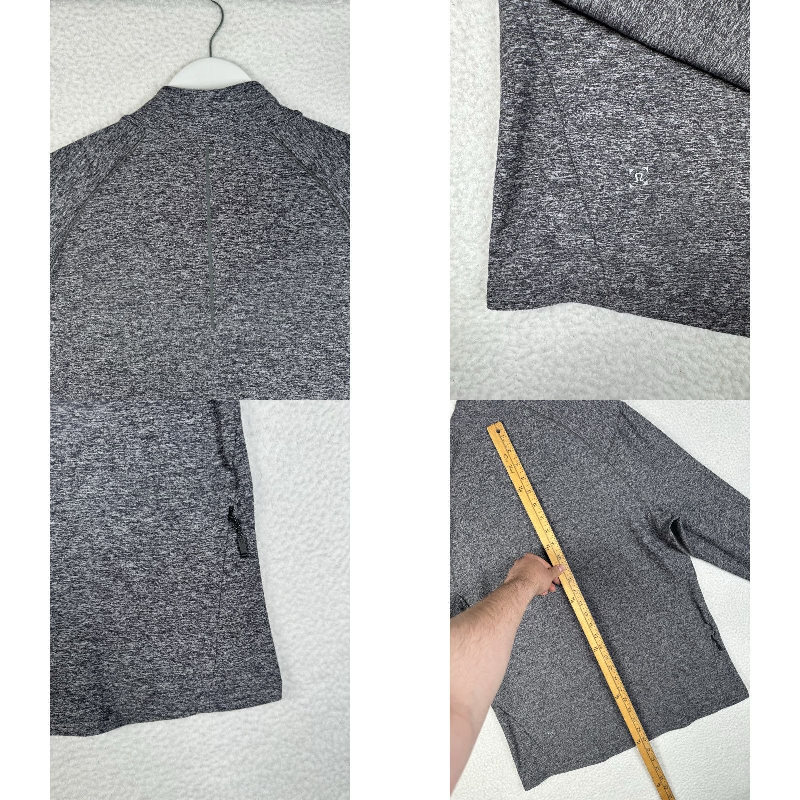 Lululemon Lululemon Metal Vent Tech Half 1/2 Zip Performance Shirt Mens Large - Gray Size US L / EU 52-54 / 3 - 8 Thumbnail