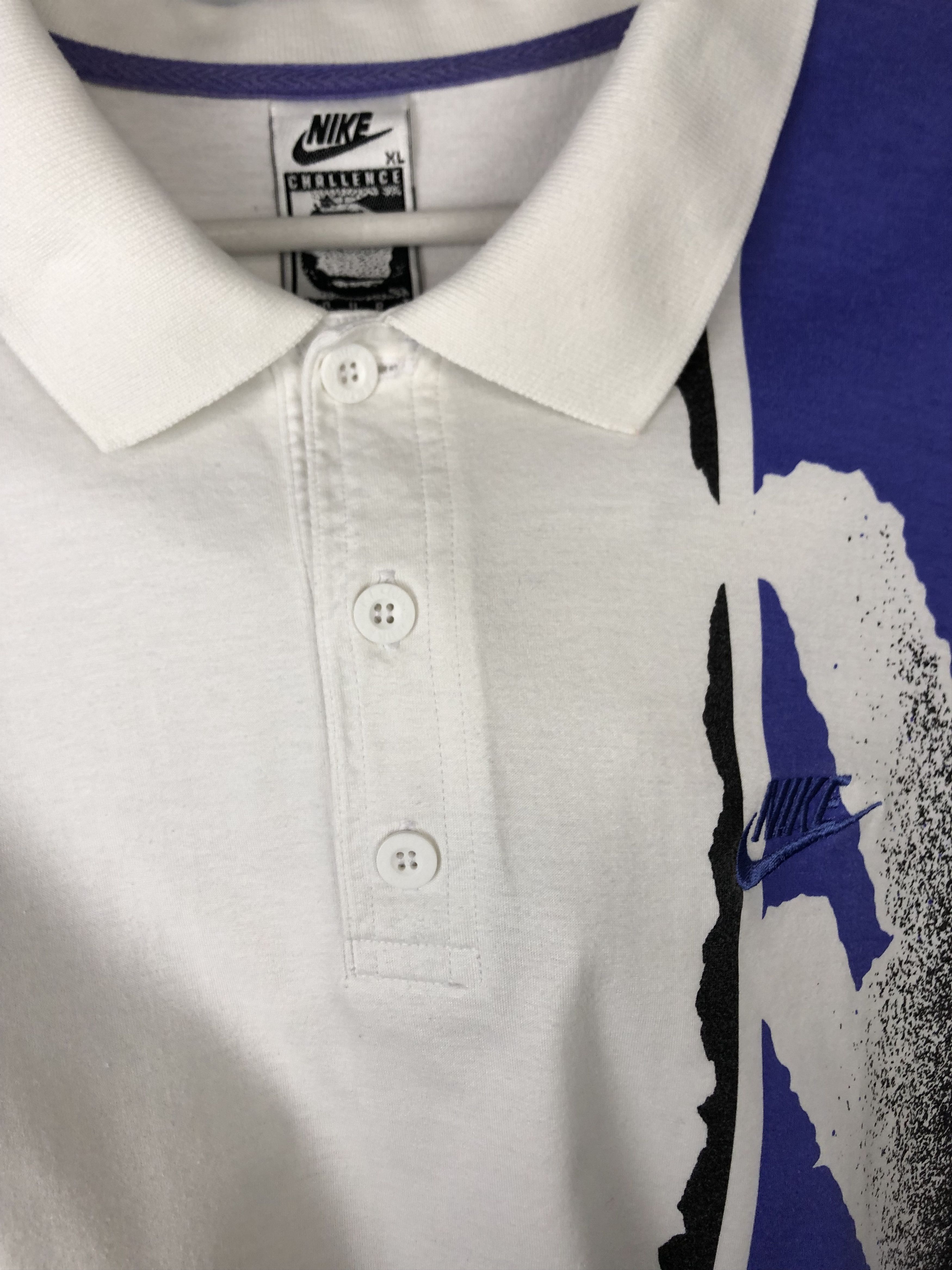 Nike Vintage 90's Nike Challenge Court Agassi Polo Shirt Tennis Size US XL / EU 56 / 4 - 4 Thumbnail