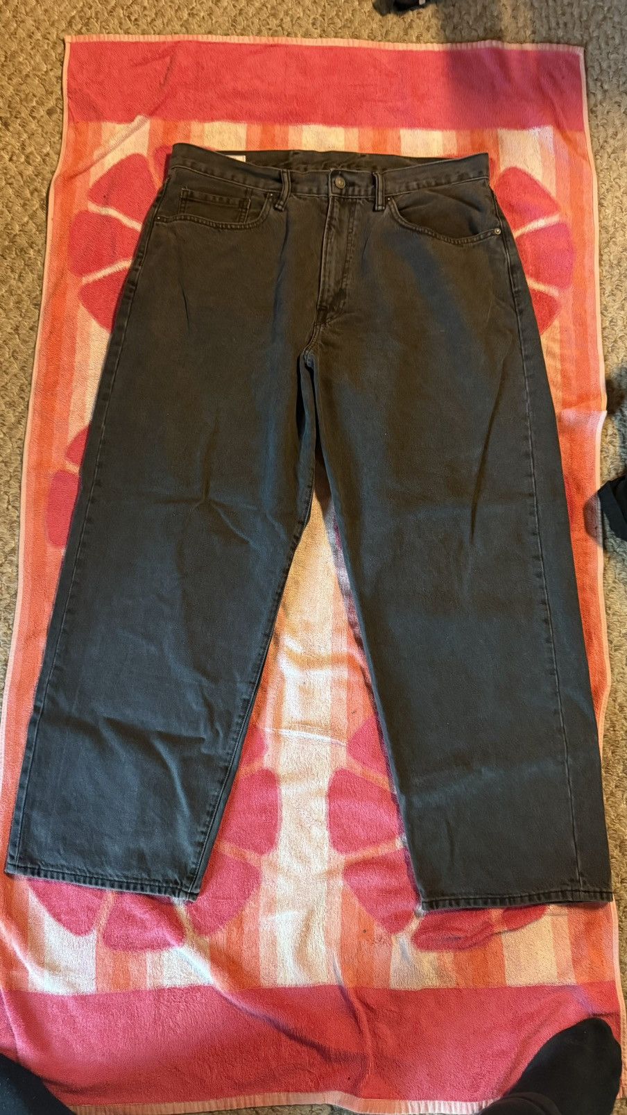Japanese Brand × Vintage Black wide leg denim jeans Size US 36 / EU 52 - 1 Thumbnail