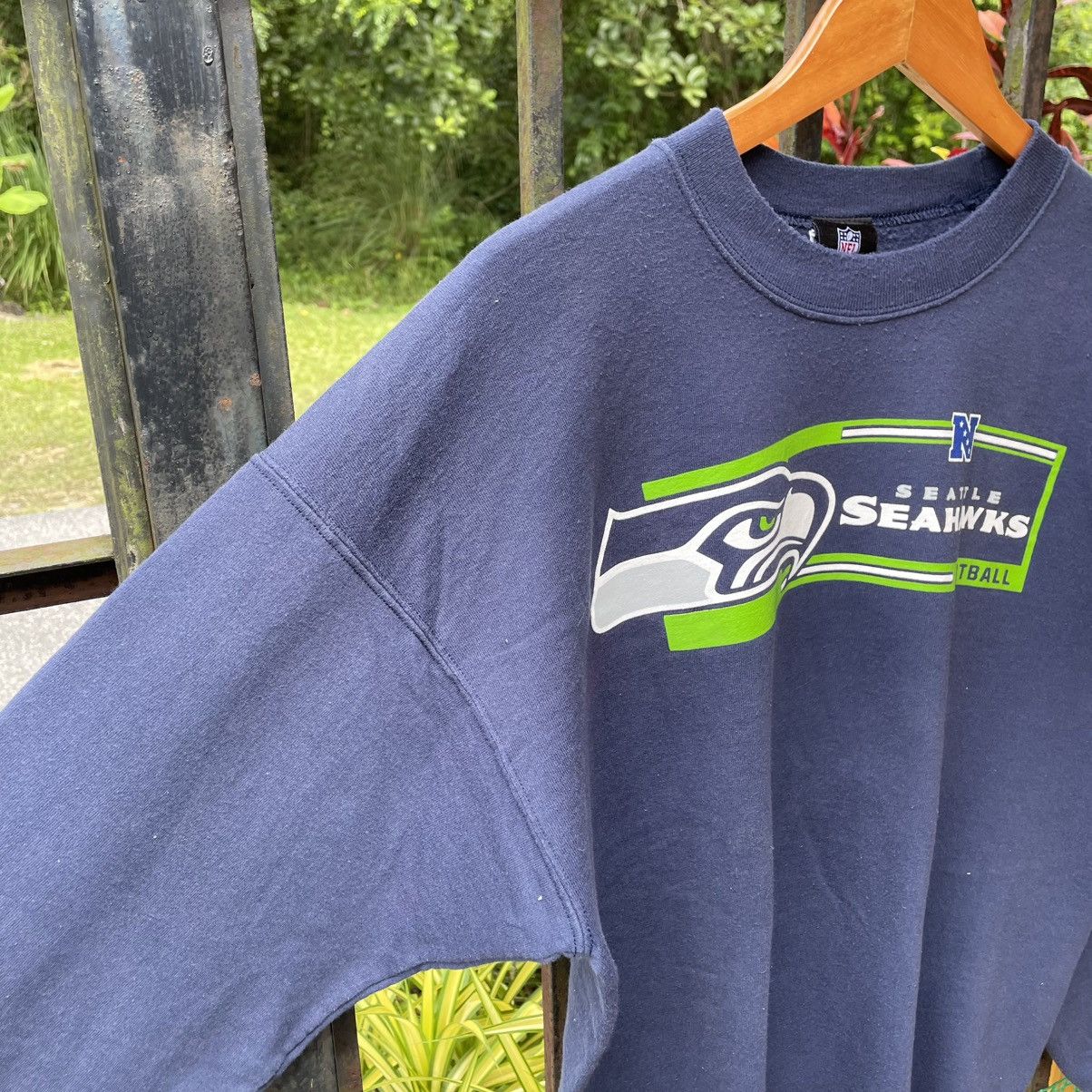 NFL 🔥Vintage Y2K NFL Seattle Seahawks Football Sweatshirts Size US M / EU 48-50 / 2 - 7 Thumbnail