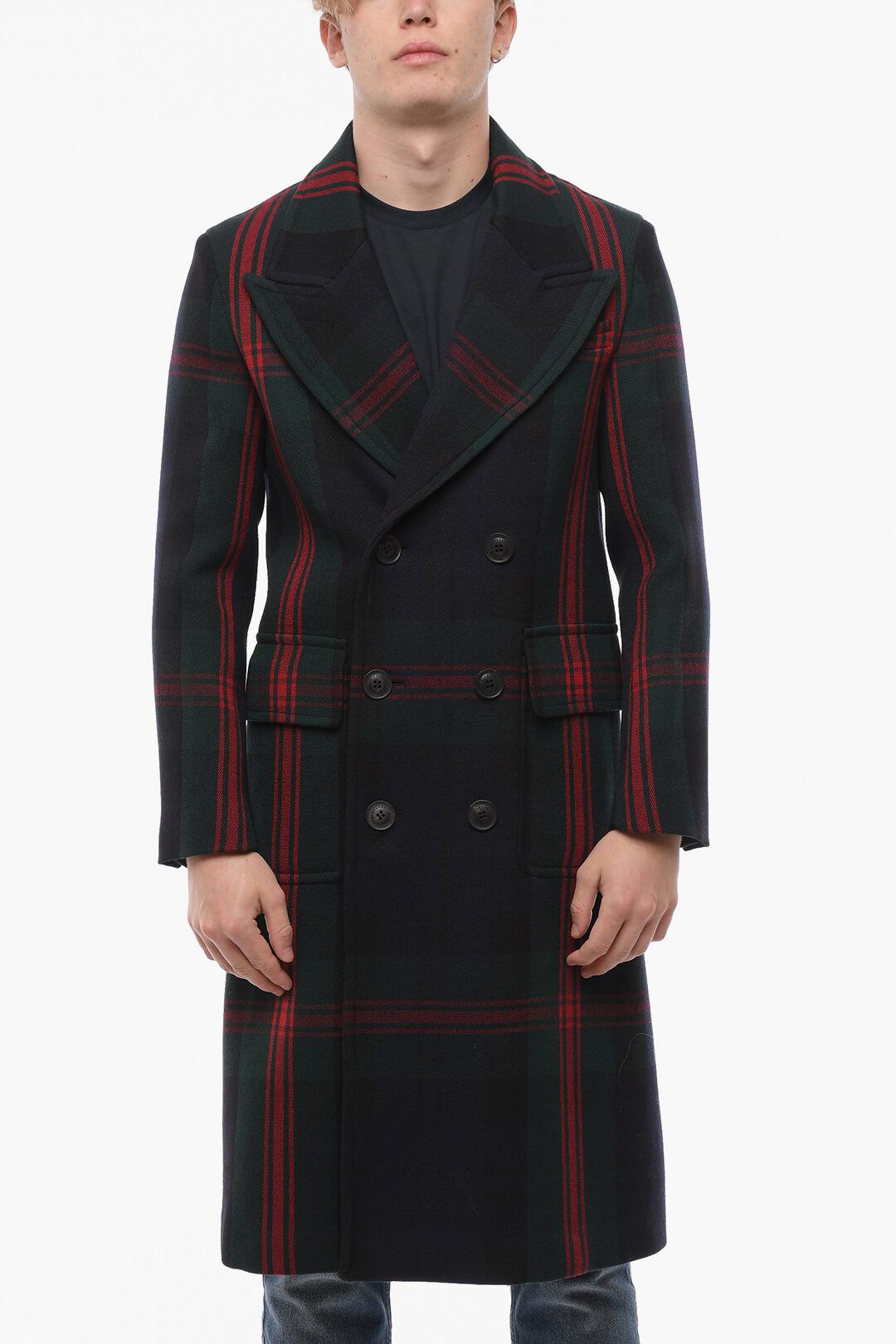 image of Burberry Og1Mm1223 Coat In Blue, Men's (Size Small)