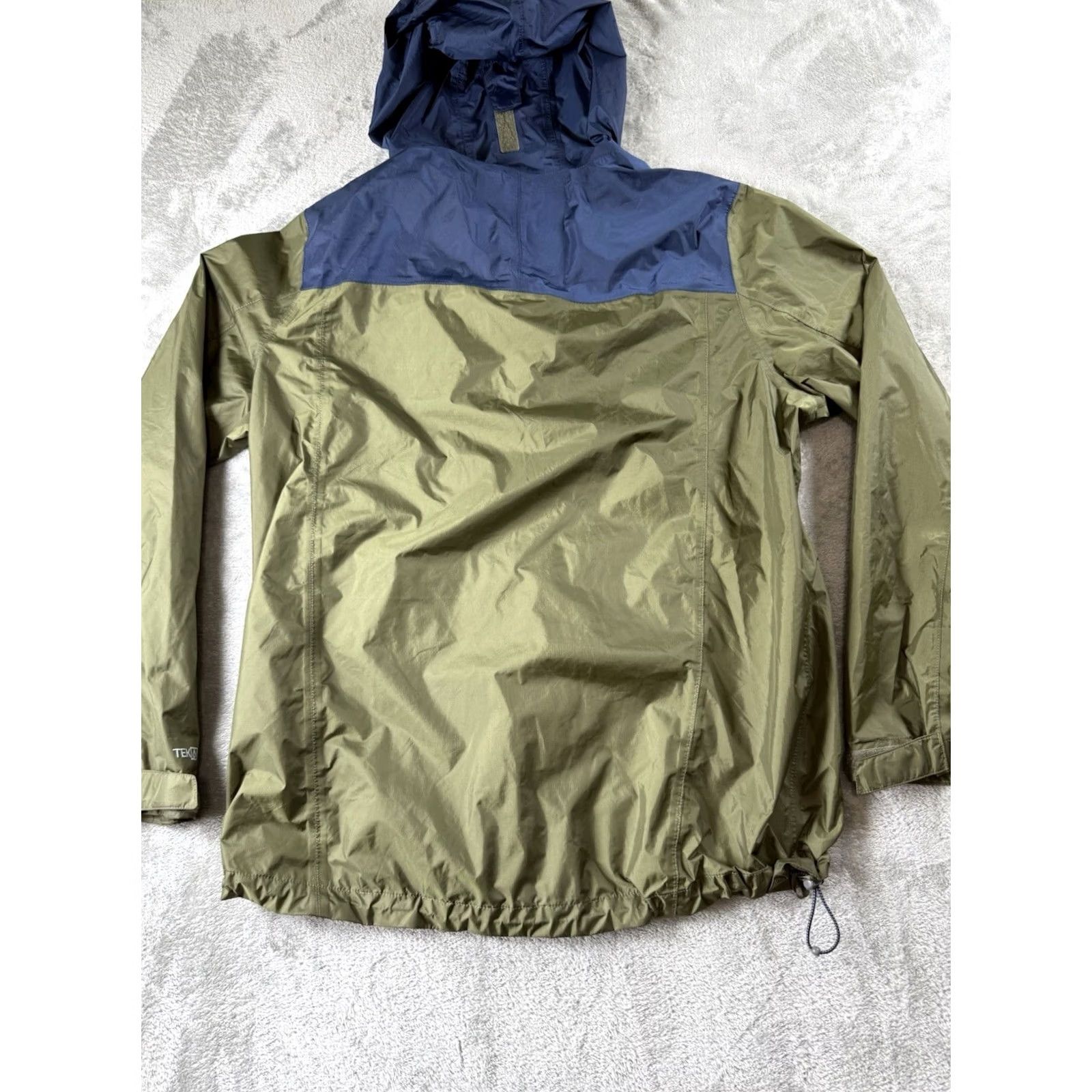 Vintage LL Bean Olive/Navy Mens Large Zip-Up Hooded Jacket Tek Windbreaker Trail Jacket Size US L / EU 52-54 / 3 - 7 Thumbnail