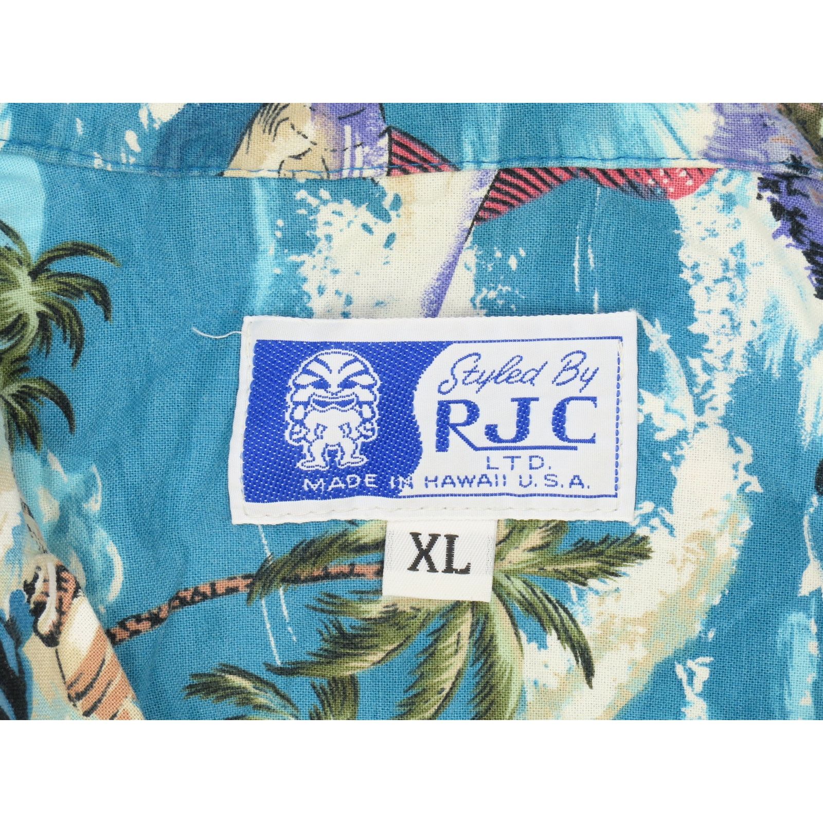 Other Vintage RJC Compaq Scene Spear Fishing Fish Hawaiian Shirt Size US XL / EU 56 / 4 - 6 Thumbnail