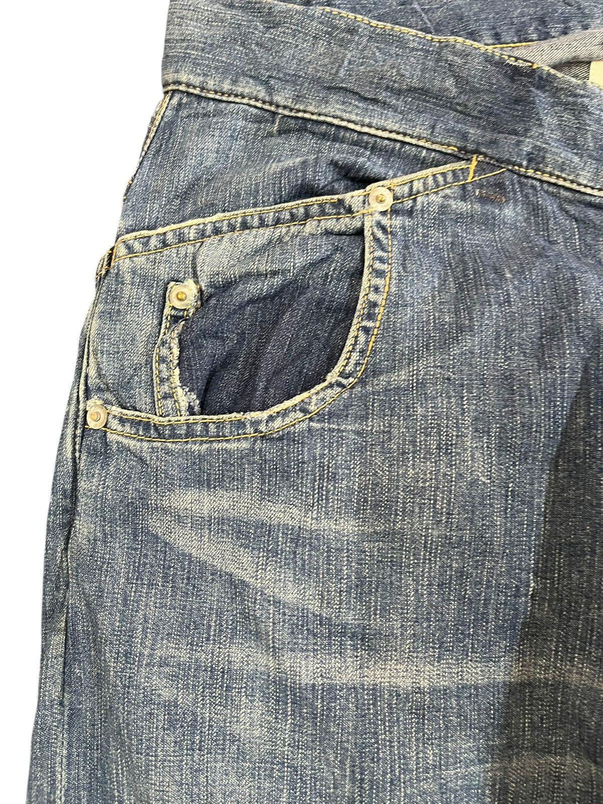 WHIZ LIMITED Vintage Whiz Limited Double Pocket Trash Denim Size US 32 / EU 48 - 3 Thumbnail