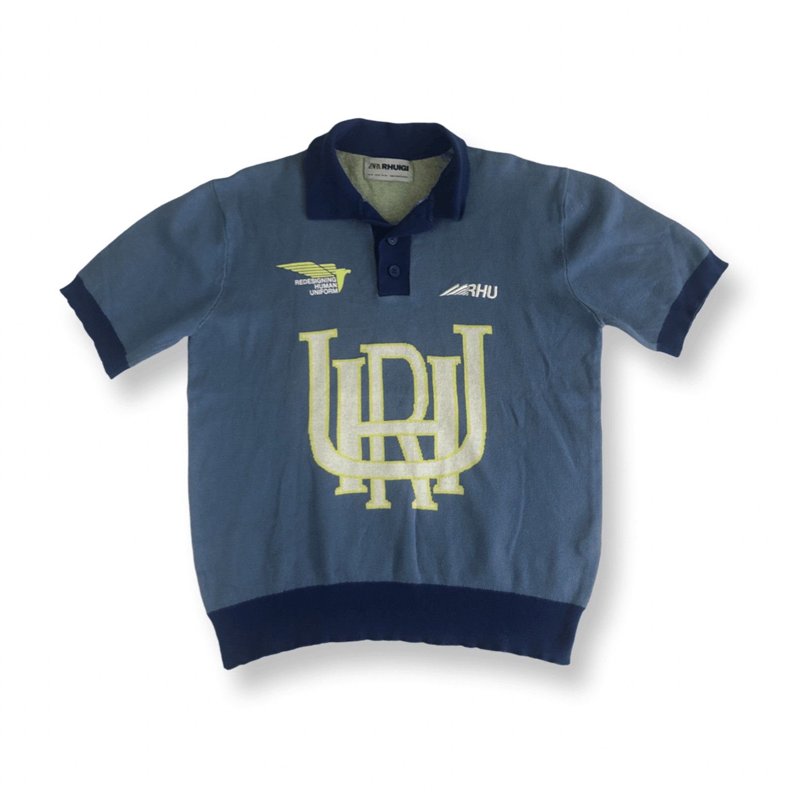 Zara x Rhuigi Rhude SS 2022 Knit Jacquard Polo Shirt