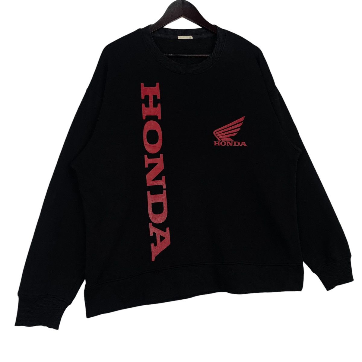 Honda × Vintage Vintage Honda Crewneck Sweatshirt Black Pullover Jumper Size US XL / EU 56 / 4 - 3 Thumbnail