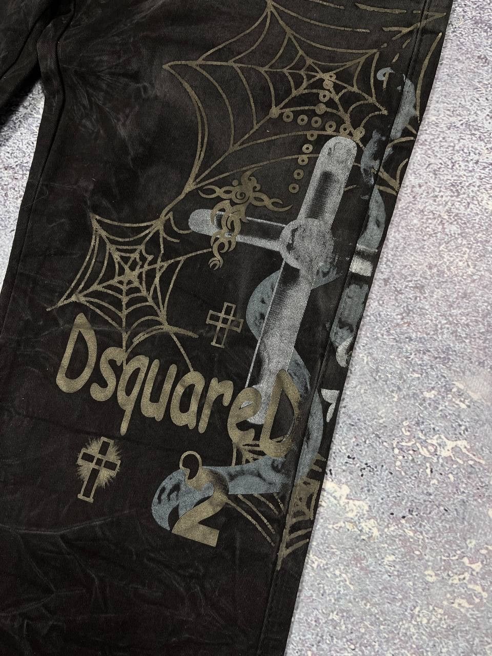 Dsquared2 Dsquared2 Paint Denim Jeans Pants y2k goth rave japan spider Size US 30 / EU 46 - 3 Thumbnail