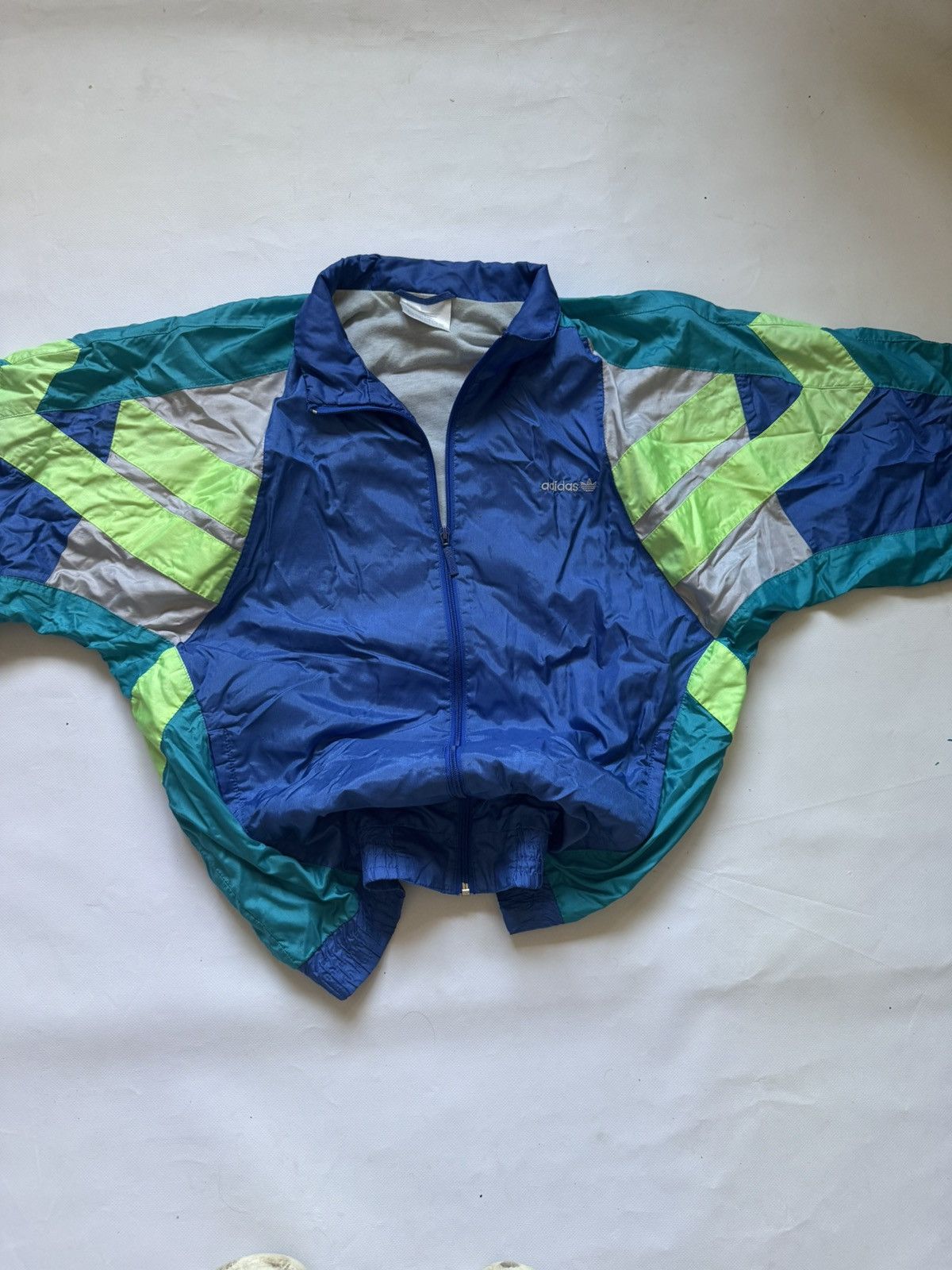 Adidas Vintage 90s Adidas Nylon Tracksuit Blue Teal Y2K Size US XL / EU 56 / 4 - 6 Thumbnail