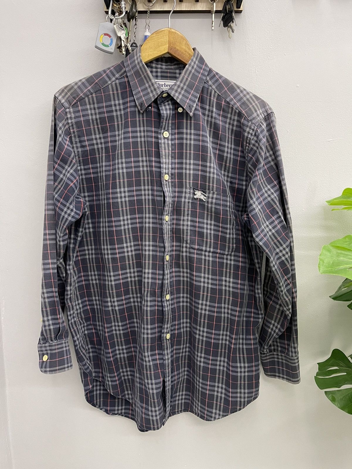 Burberry Vintage Burberrys Brit M Nova Check Long-Shirt Size US M / EU 48-50 / 2 - 1 Thumbnail