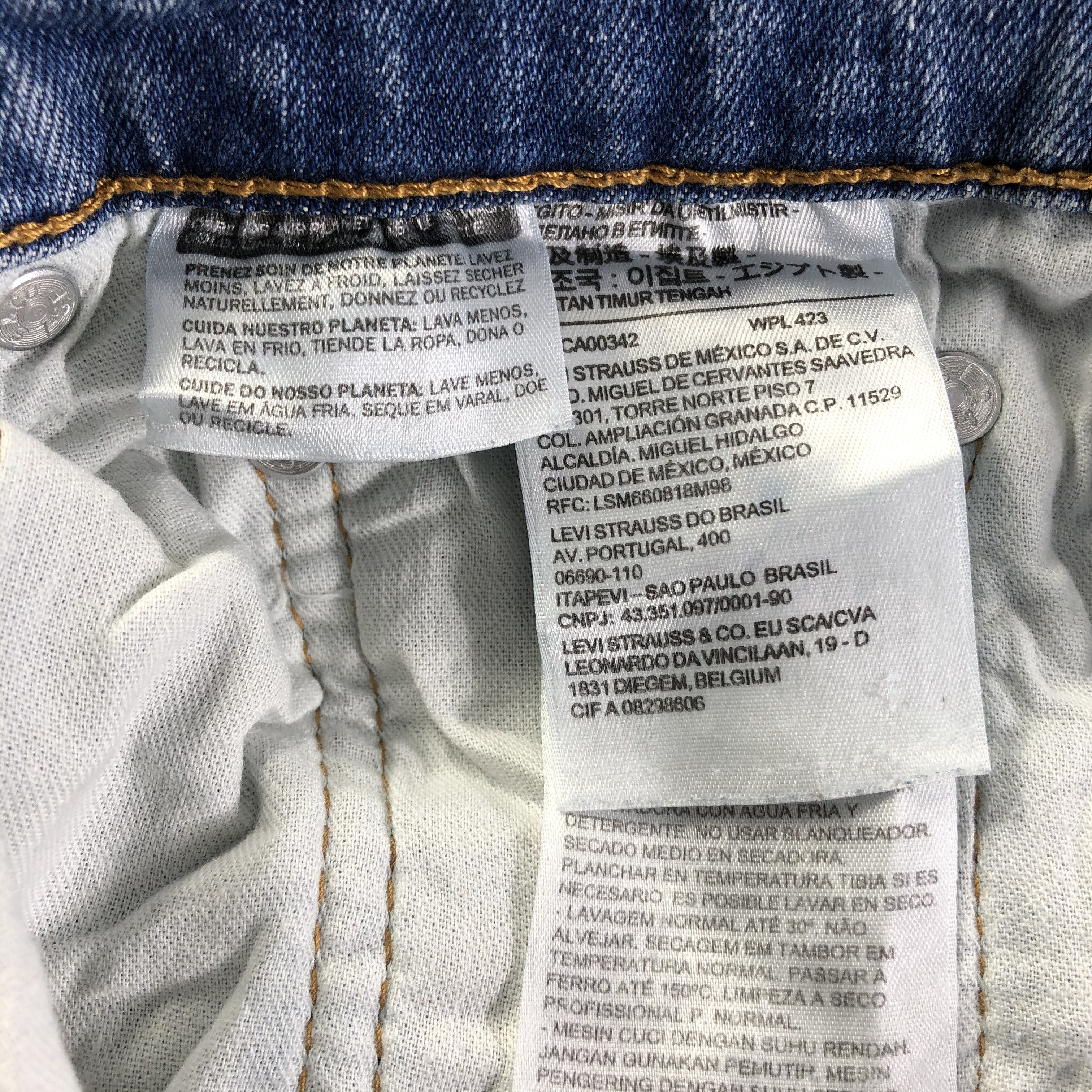 Levi's Vintage Blue Wash Levis 511 Jeans-J4115 Size US 31 - 9 Thumbnail