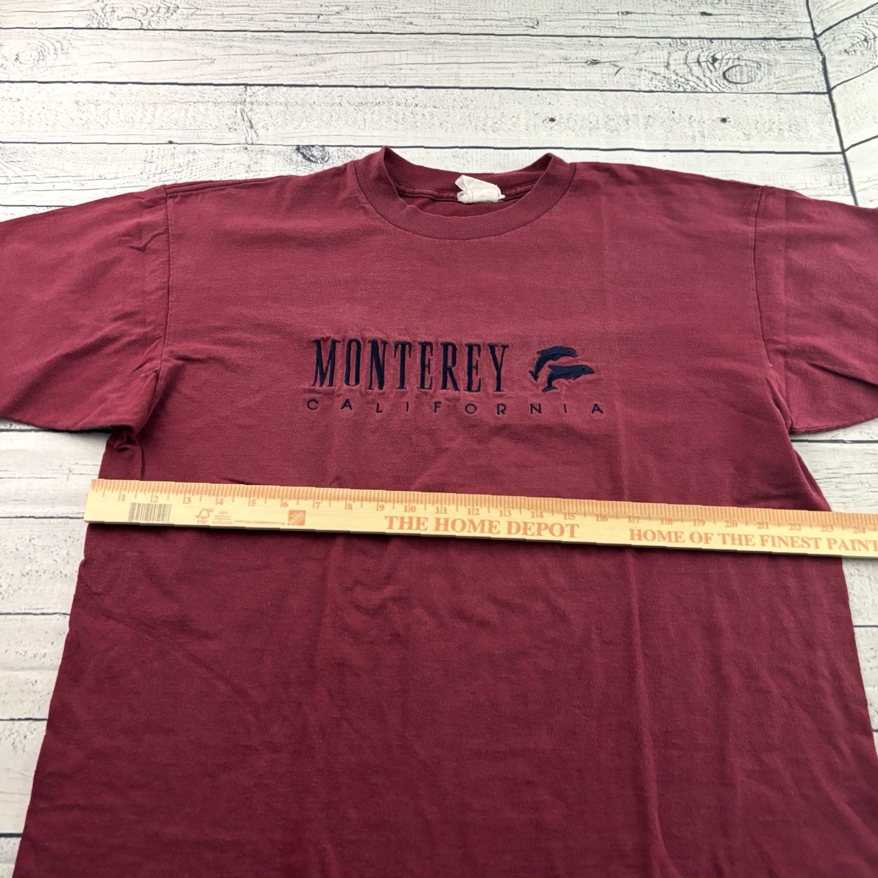 Vintage VINTAGE Monterey Bay CA Embroidered Short Sleeve Shirt Men's L Red USA Size US L / EU 52-54 / 3 - 4 Thumbnail